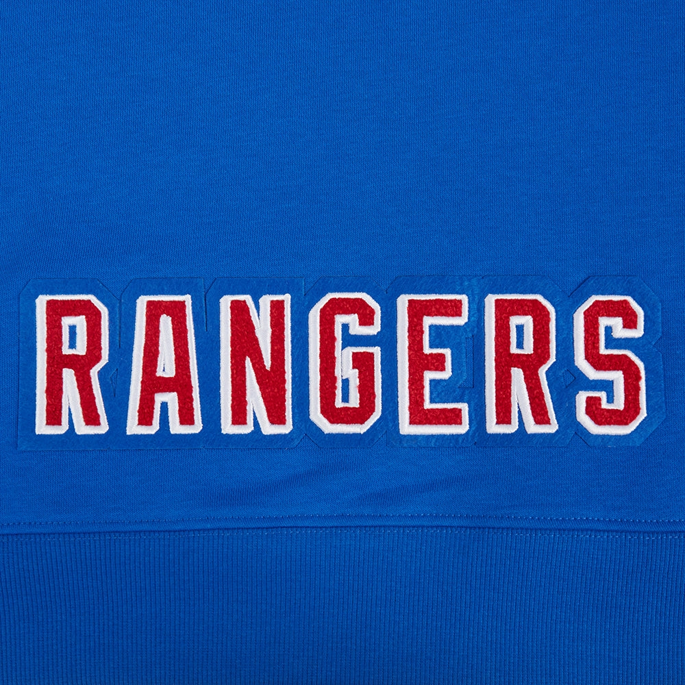 SUDADERA CON GORRO NHL NEW YORK RANGERS CLASSIC CHENILLE PARA MUJER