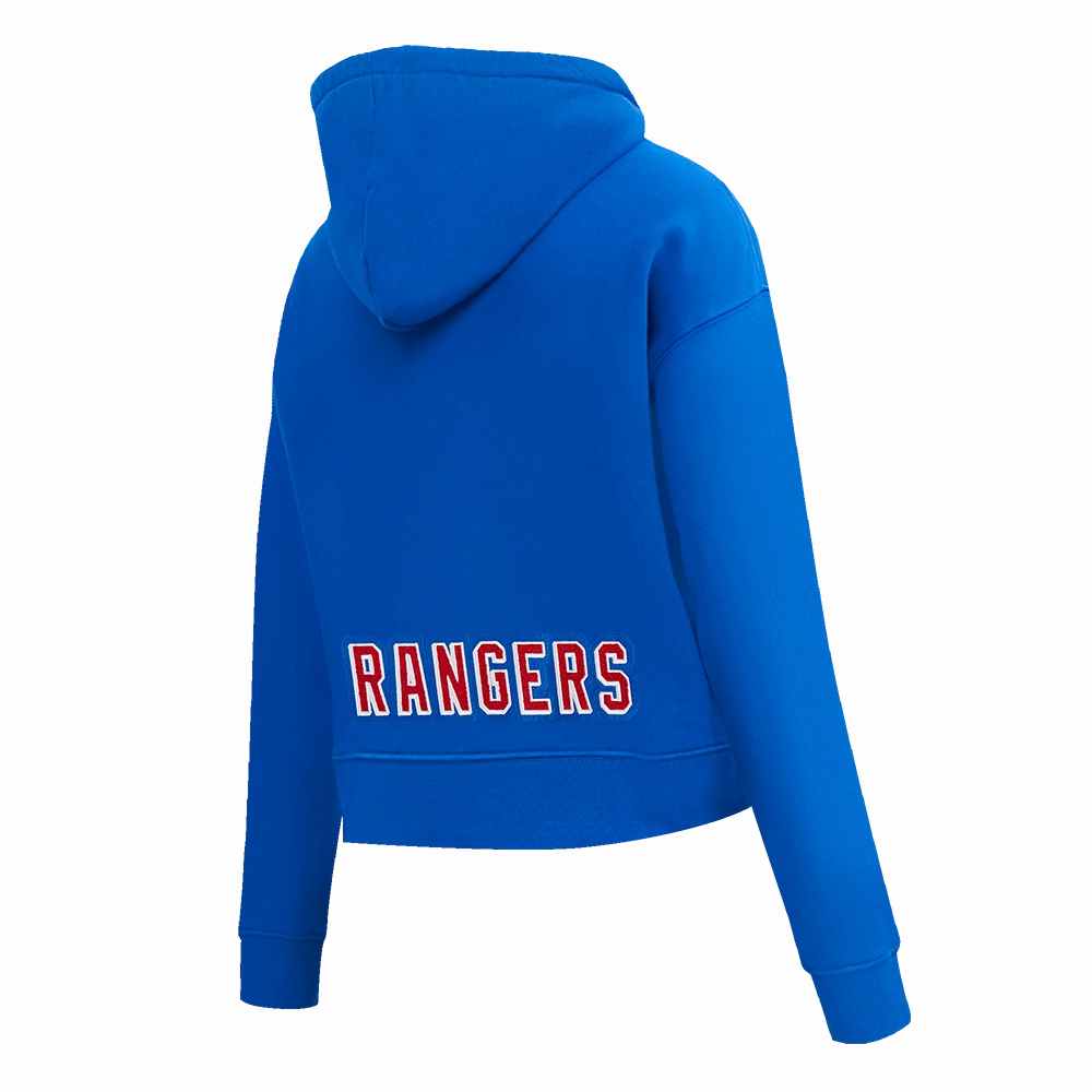 SUDADERA CON GORRO NHL NEW YORK RANGERS CLASSIC CHENILLE PARA MUJER