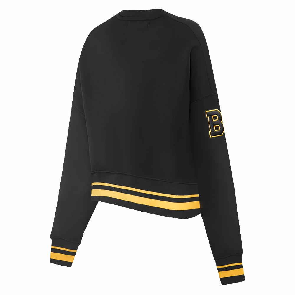 SUDADERA DE CUELLO REDONDO NHL BOSTON BRUINS RETRO CLASSICS PARA MUJER
