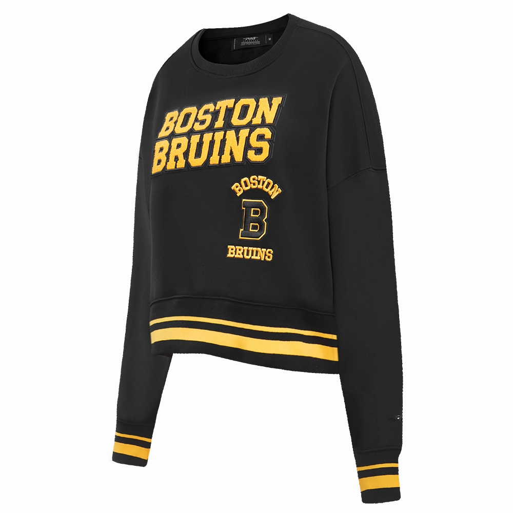 SUDADERA DE CUELLO REDONDO NHL BOSTON BRUINS RETRO CLASSICS PARA MUJER