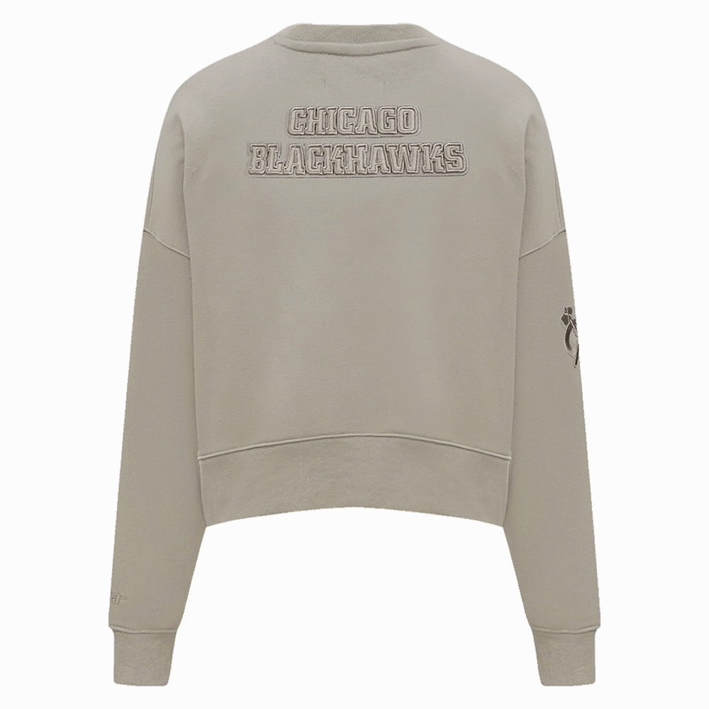 SUDADERA DE CUELLO REDONDO NHL CHICAGO BLACKHAWKS NEUTRAL PARA MUJER