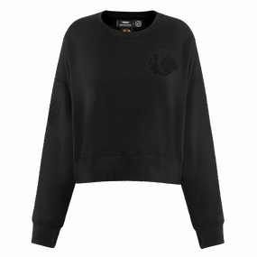 SUDADERA DE CUELLO REDONDO NHL CHICAGO BLACKHAWKS NEUTRAL PARA MUJER