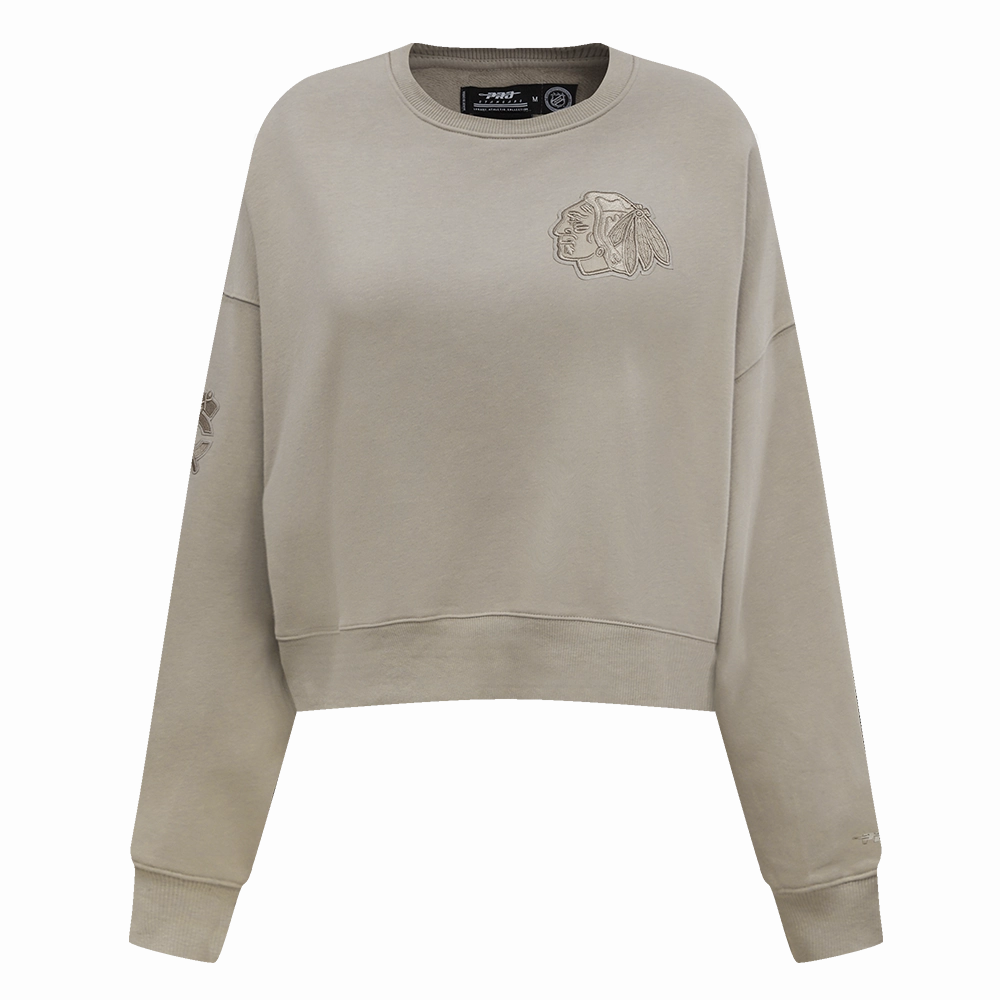 SUDADERA DE CUELLO REDONDO NHL CHICAGO BLACKHAWKS NEUTRAL PARA MUJER
