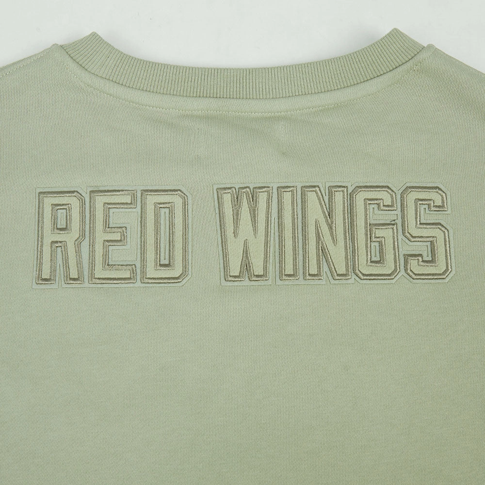 SUDADERA DE CUELLO REDONDO NHL DETROIT RED WINGS NEUTRAL PARA MUJER
