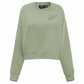 SUDADERA DE CUELLO REDONDO NHL DETROIT RED WINGS NEUTRAL PARA MUJER