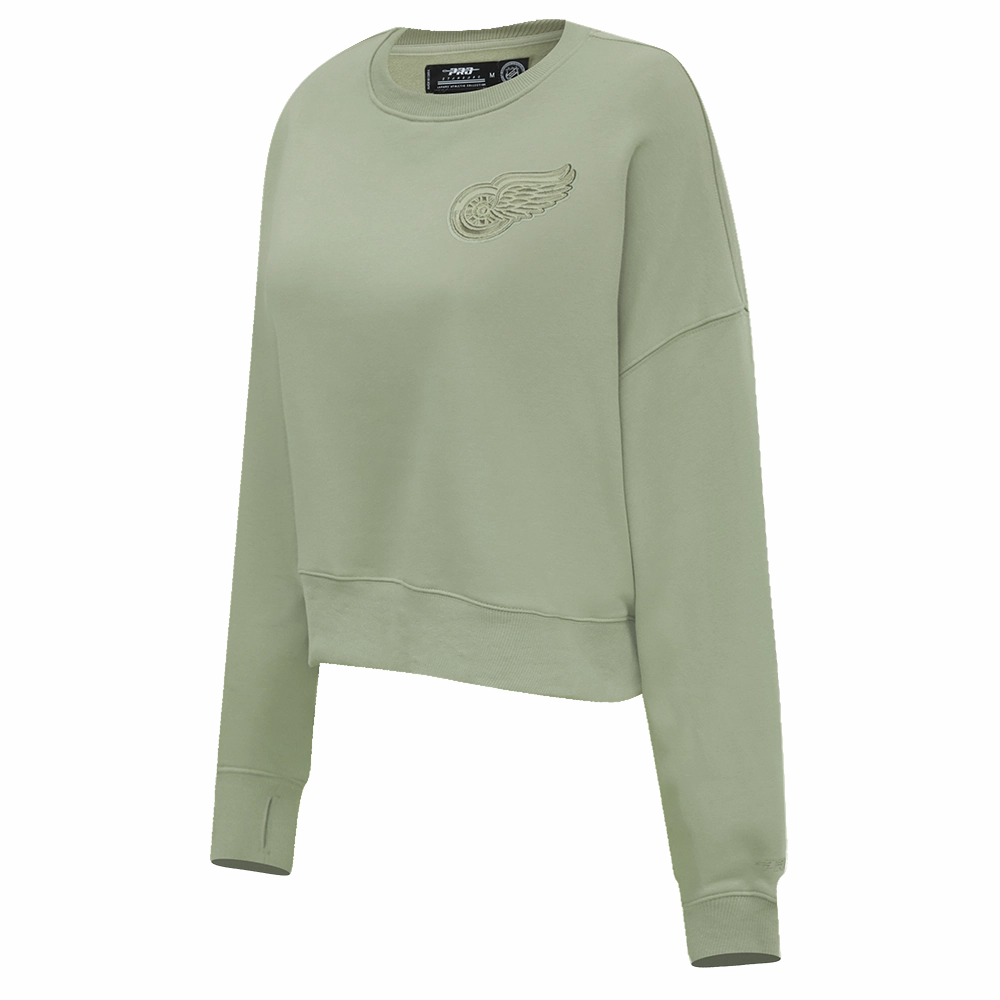 SUDADERA DE CUELLO REDONDO NHL DETROIT RED WINGS NEUTRAL PARA MUJER