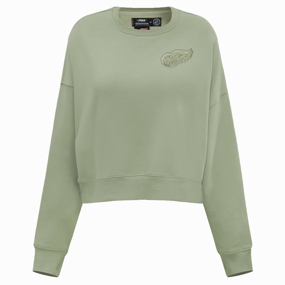 SUDADERA DE CUELLO REDONDO NHL DETROIT RED WINGS NEUTRAL PARA MUJER