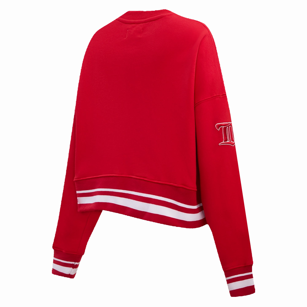 SUDADERA DE CUELLO REDONDO NHL DETROIT RED WINGS RETRO CLASSICS PARA MUJER