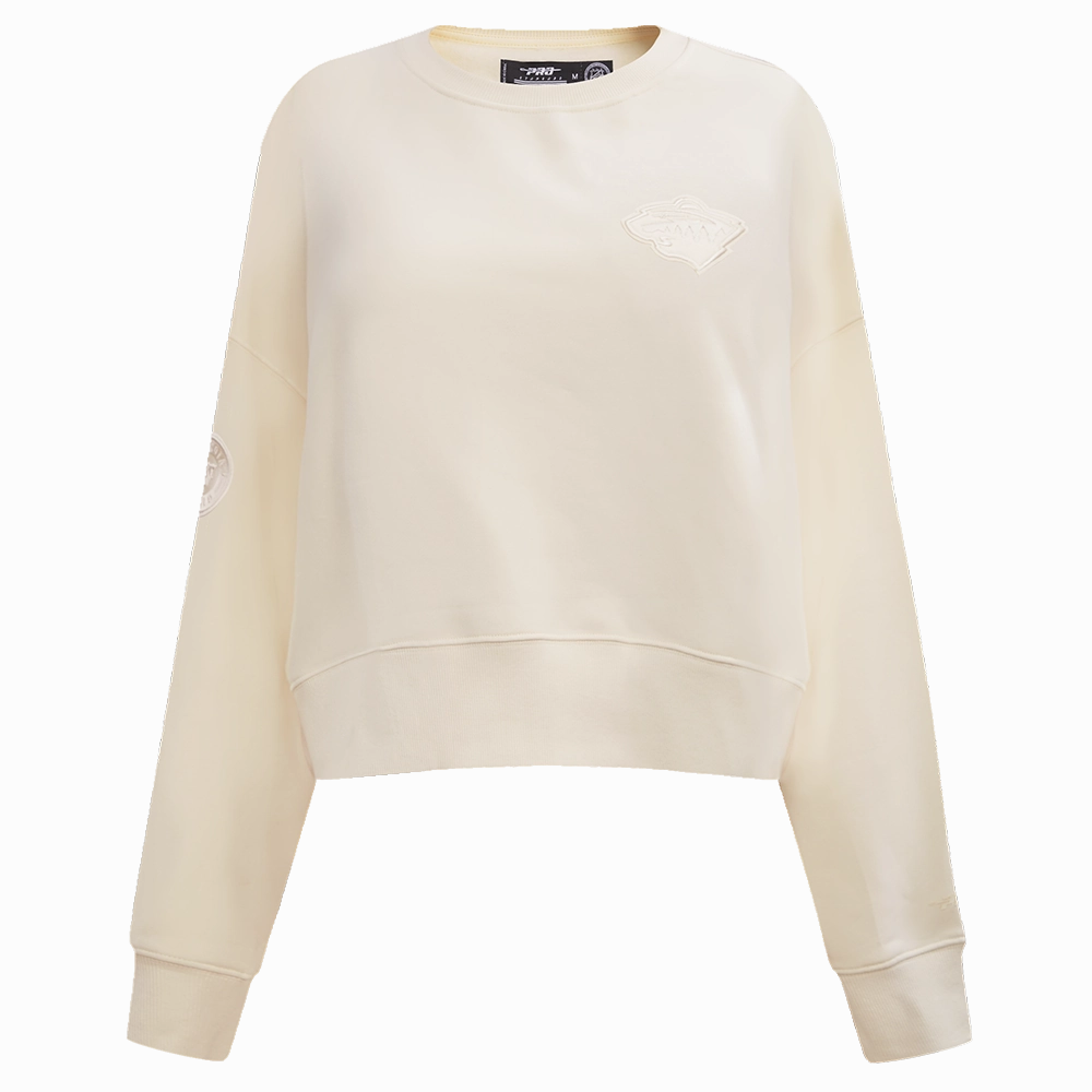 SUDADERA DE CUELLO REDONDO NHL MINNESOTA WILD NEUTRAL PARA MUJER