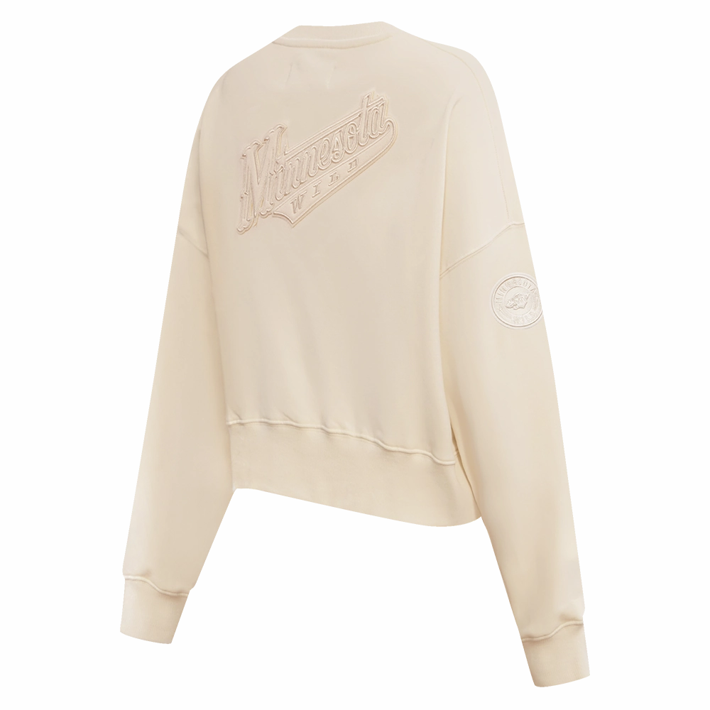 SUDADERA DE CUELLO REDONDO NHL MINNESOTA WILD NEUTRAL PARA MUJER