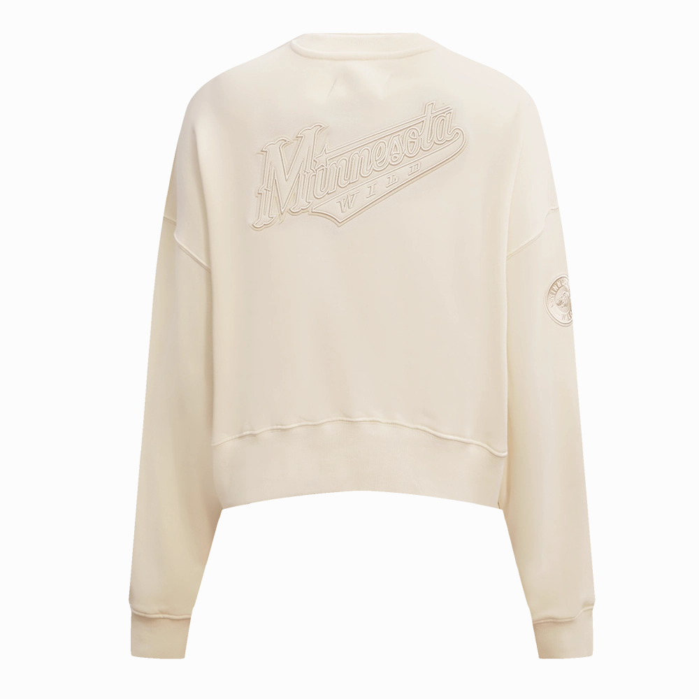 SUDADERA DE CUELLO REDONDO NHL MINNESOTA WILD NEUTRAL PARA MUJER