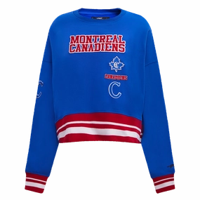 SUDADERA DE CUELLO REDONDO NHL MONTREAL CANADIENS RETRO CLASSICS PARA MUJER