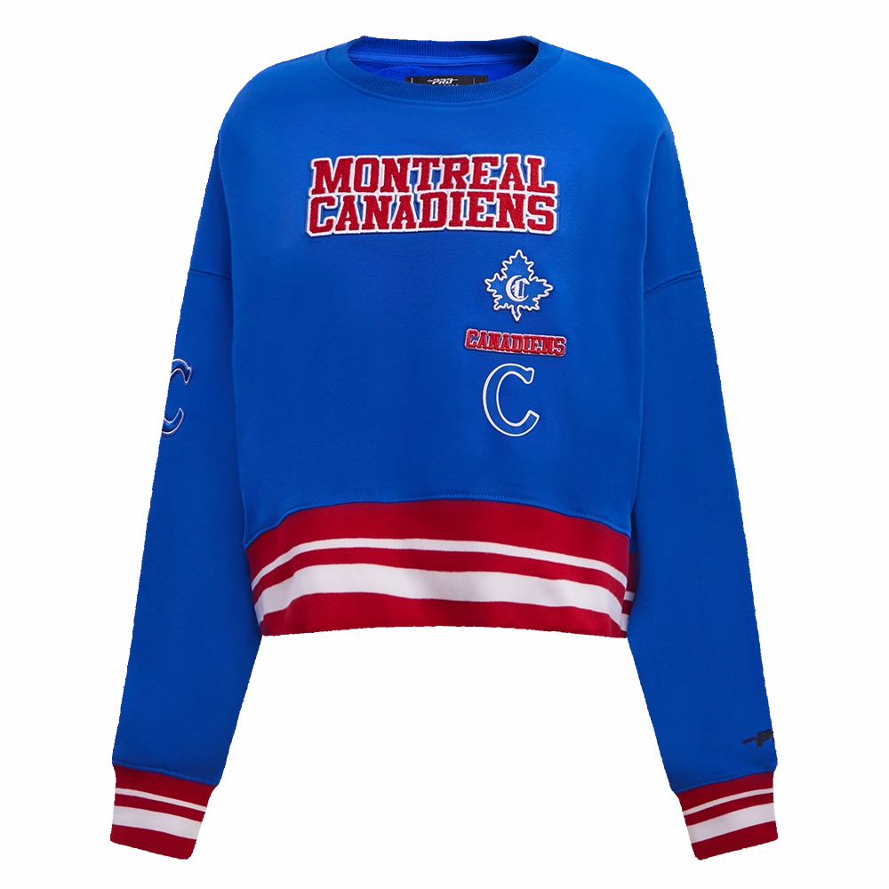 SUDADERA DE CUELLO REDONDO NHL MONTREAL CANADIENS RETRO CLASSICS PARA MUJER