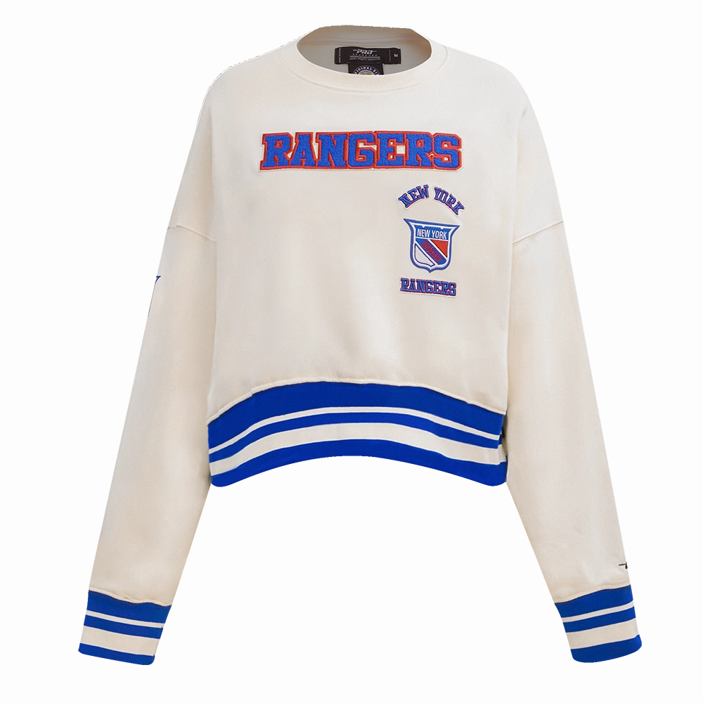 SUDADERA DE CUELLO REDONDO NHL NEW YORK RANGERS RETRO CLASSICS PARA MUJER