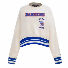 SUDADERA DE CUELLO REDONDO NHL NEW YORK RANGERS RETRO CLASSICS PARA MUJER
