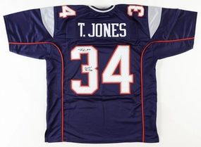 Tebucky Jones Signed New England Patriots Jersey "Super Bowl XXXVI Champ" (JSA)