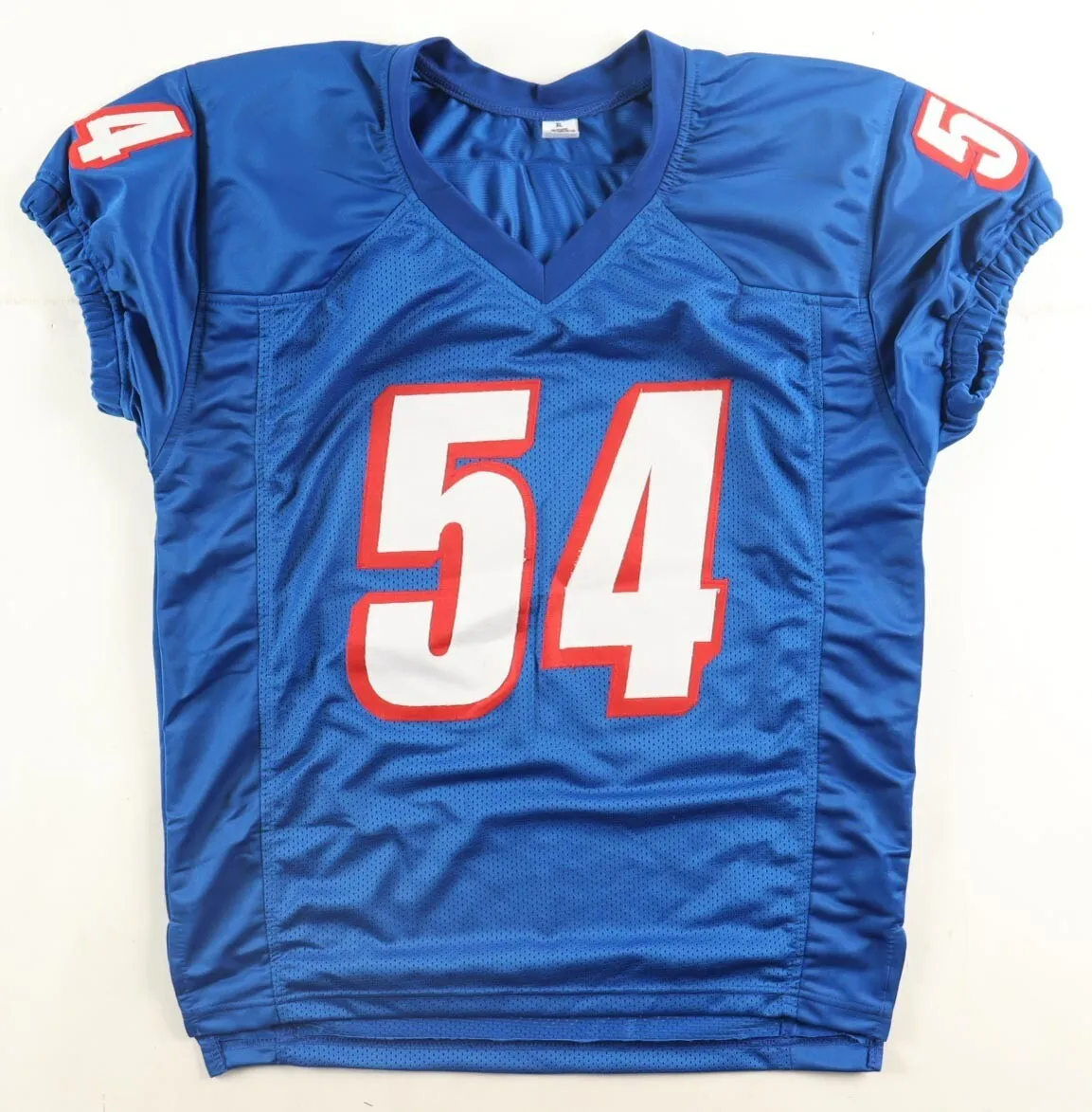 Tedy Bruschi Signed New England Patriots Pro Cut Jersey (Beckett) 3S.B Champion
