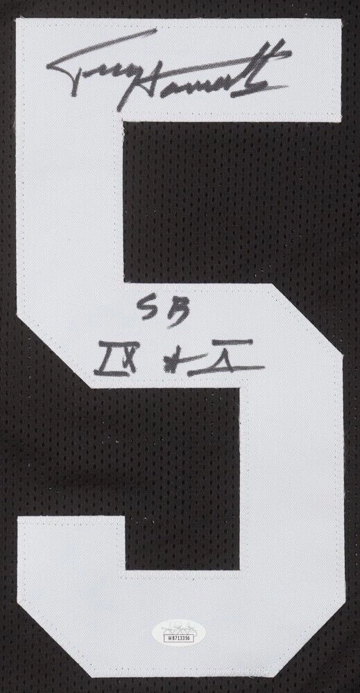Terry Hanratty Signed Pittsburgh Steelers Jersey Inscribed "SB IX & X" (JSA) Q.B