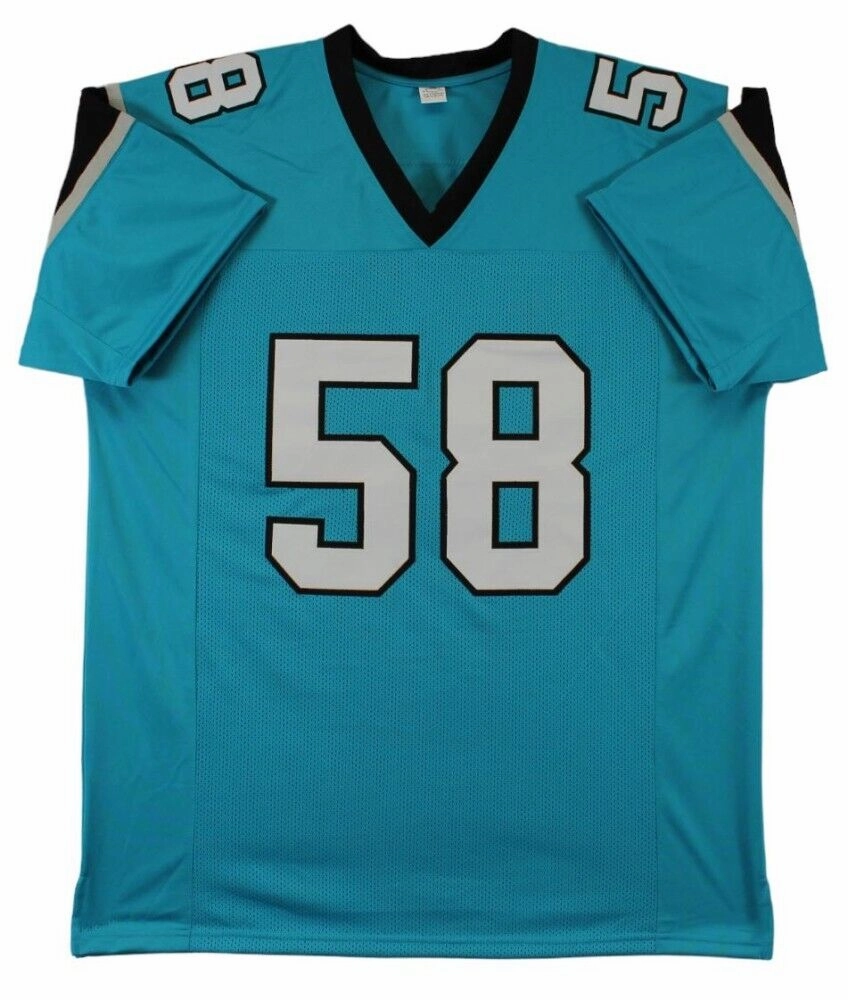 Thomas Davis Sr. Signed Carolina Panthers Jersey (Beckett) 3Pro Bowl L B