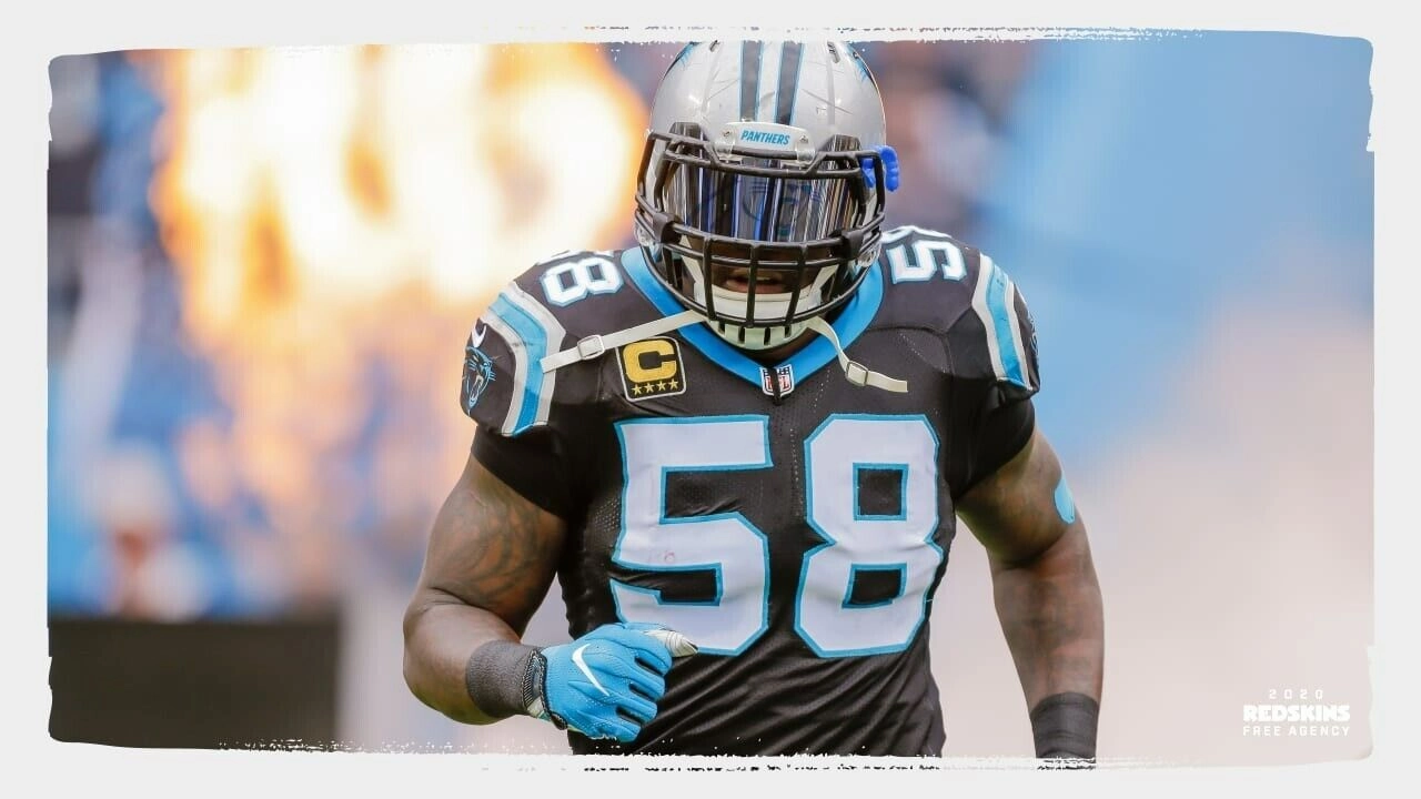 Thomas Davis Sr. Signed Carolina Panthers Jersey (Beckett COA) 3Pro Bowl L.B.