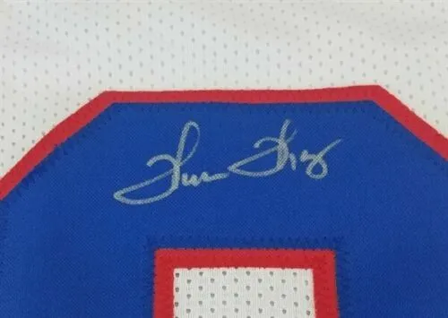 Thurman Thomas Signed Buffalo Bills 36"x 39" Framed Jersey (JSA COA) HOF 2007 RB