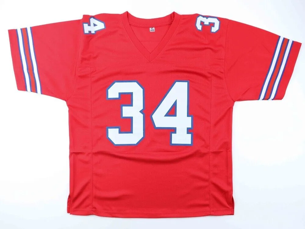 Thurman Thomas Signed Buffalo Bills Throwback Jersey (JSA) 1991 NFL M.V.P / R.B.