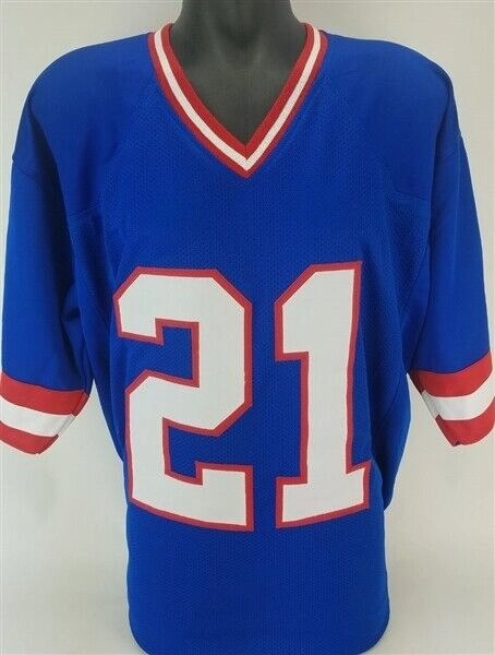Tiki Barber Signed New York Giants Jersey (JSA COA) 3Pro Bowl R.B. 20042006