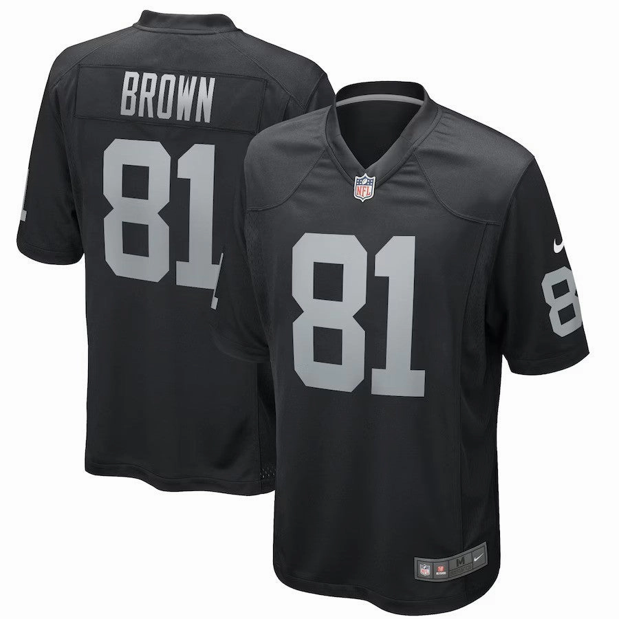 Tim Brown NFL Las Vegas Raiders Nike Game Retired Player Jersey - Black