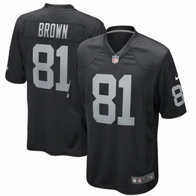Tim Brown NFL Las Vegas Raiders Nike Game Retired Player Jersey - Black