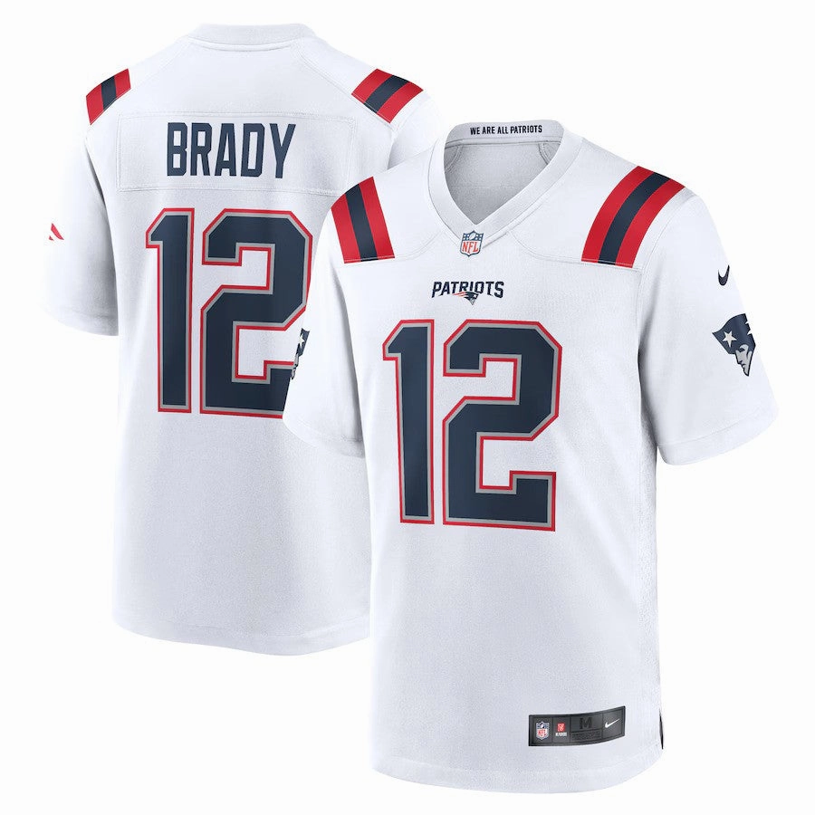 Tom Brady NFL New England Patriots Nike Retired Game Jersey - White