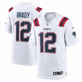 Tom Brady NFL New England Patriots Nike Retired Game Jersey - White