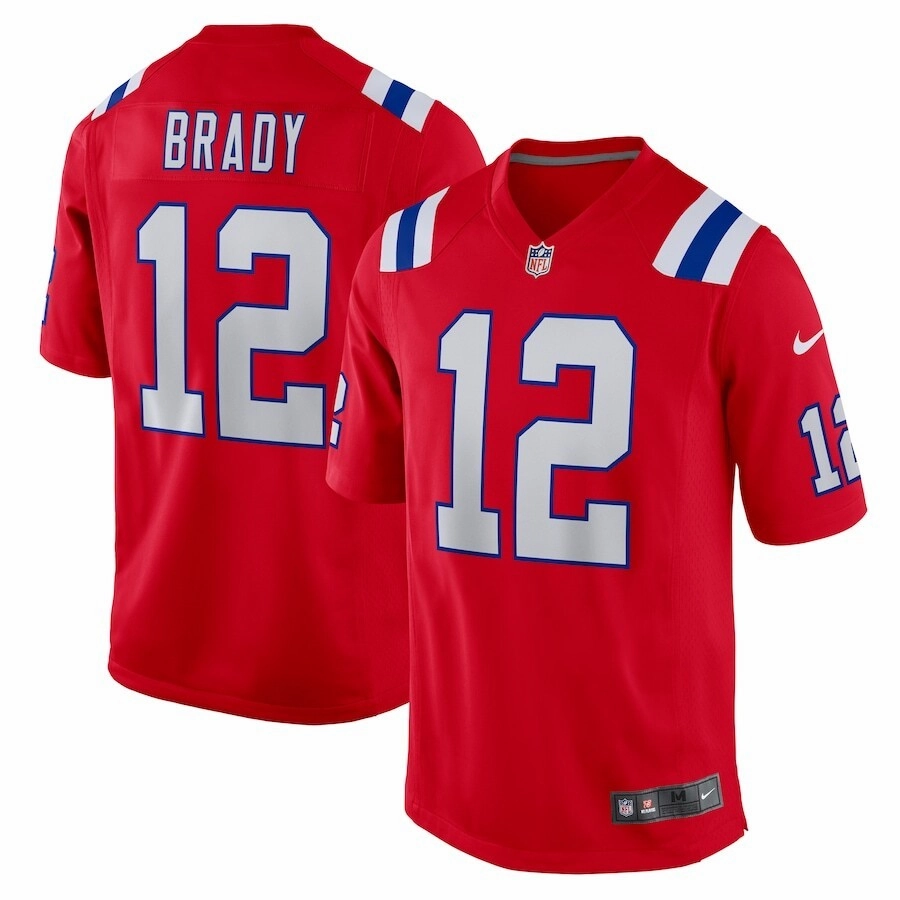 Tom Brady NFL New England Patriots Nike Retired Player Alternate Game Jersey - Red