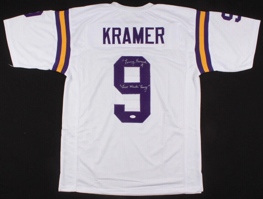 Tommy Kramer Signed Minnesota Vikings  Insb "Two Minute Tommy" Jersey (JSA COA)