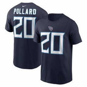 Tony Pollard NFL Tennessee Titans Nike Player Name & Number T-Shirt - Navy