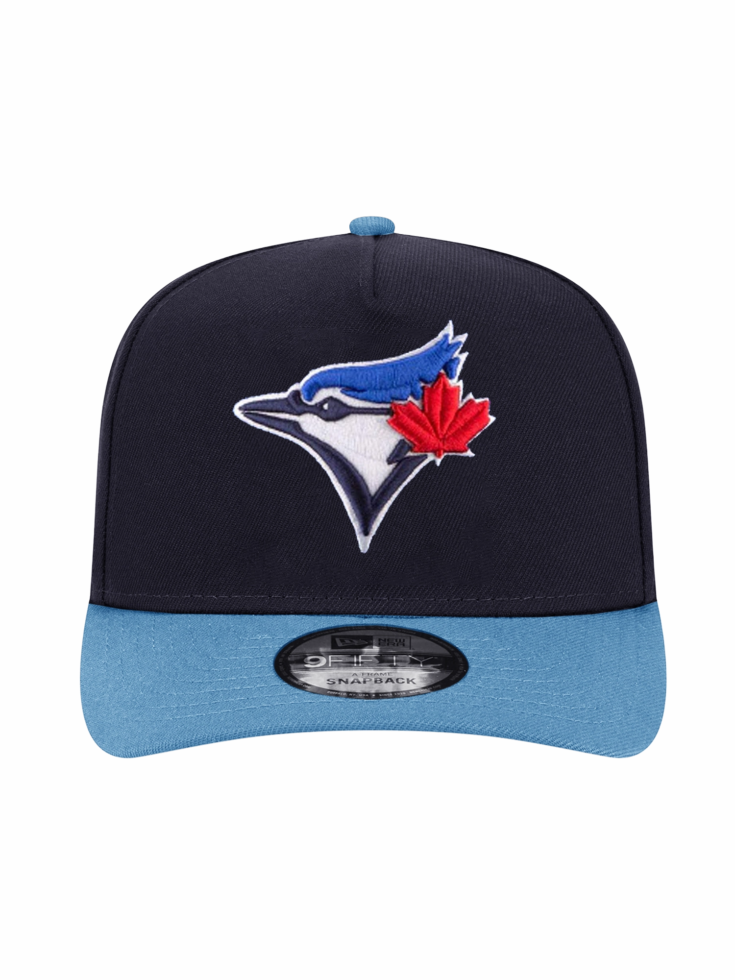 Toronto Blue Jays New Era MLB Team 2T Pre-Curved 9FIFTY A-Frame Snapback Hat - Navy