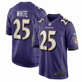 Tre'Davious White NFL Baltimore Ravens Nike Team Game Jersey - Purple