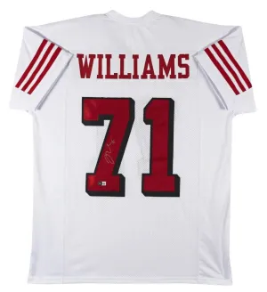 Trent Williams Signed San Francisco 49ers Jersey (Beckett) 10xPro Bowl Off Line