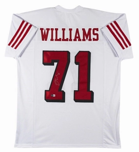 Trent Williams Signed San Francisco 49ers Jersey (Beckett) 10xPro Bowl Off Line