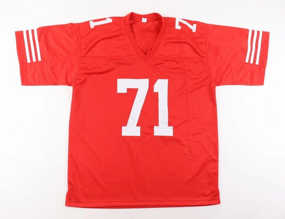 Trent Williams Signed San Francisco 49ers Jersey (Beckett) 10xPro Bowl Off. Line