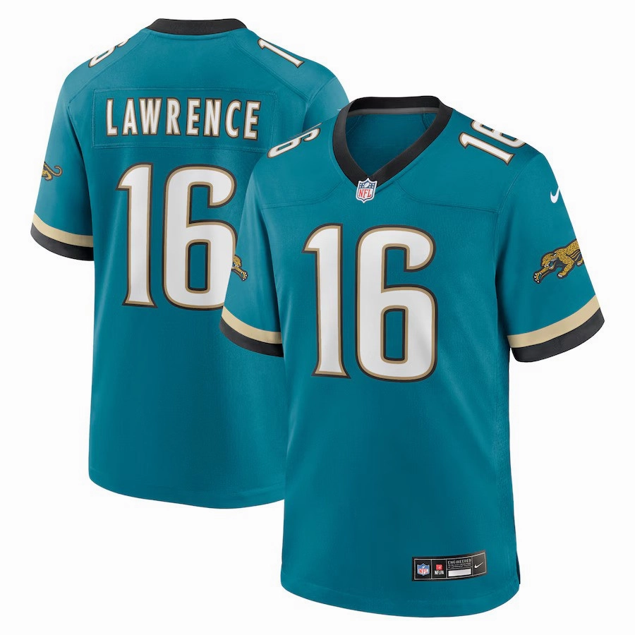 Trevor Lawrence NFL Jacksonville Jaguars Nike Prowler Throwback Player Game Jersey - Teal