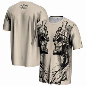 Triple H WWE ProSphere Skull King Mirror T-Shirt - Tan