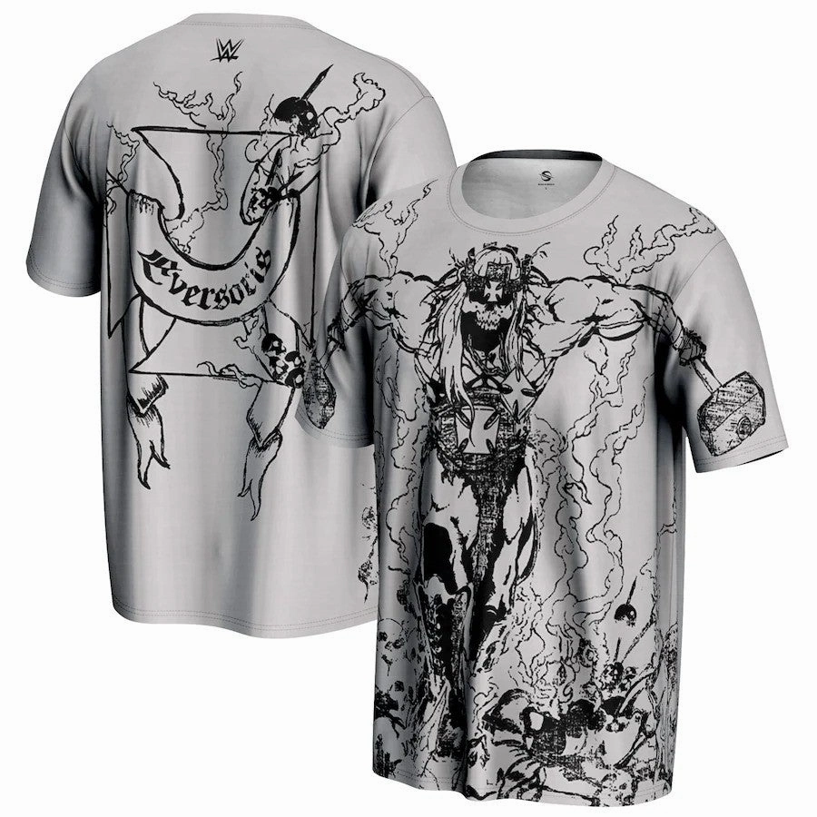 Triple H WWE ProSphere Skull King T-Shirt - Gray