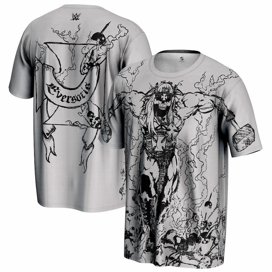 Triple H WWE ProSphere Skull King T-Shirt - Gray
