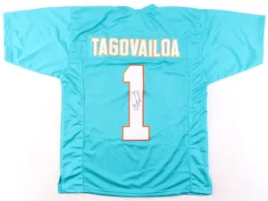 Tua Tagovailoa Signed Miami Dolphins Jersey (JSA COA) #5 Overall Pick 2020 Draft