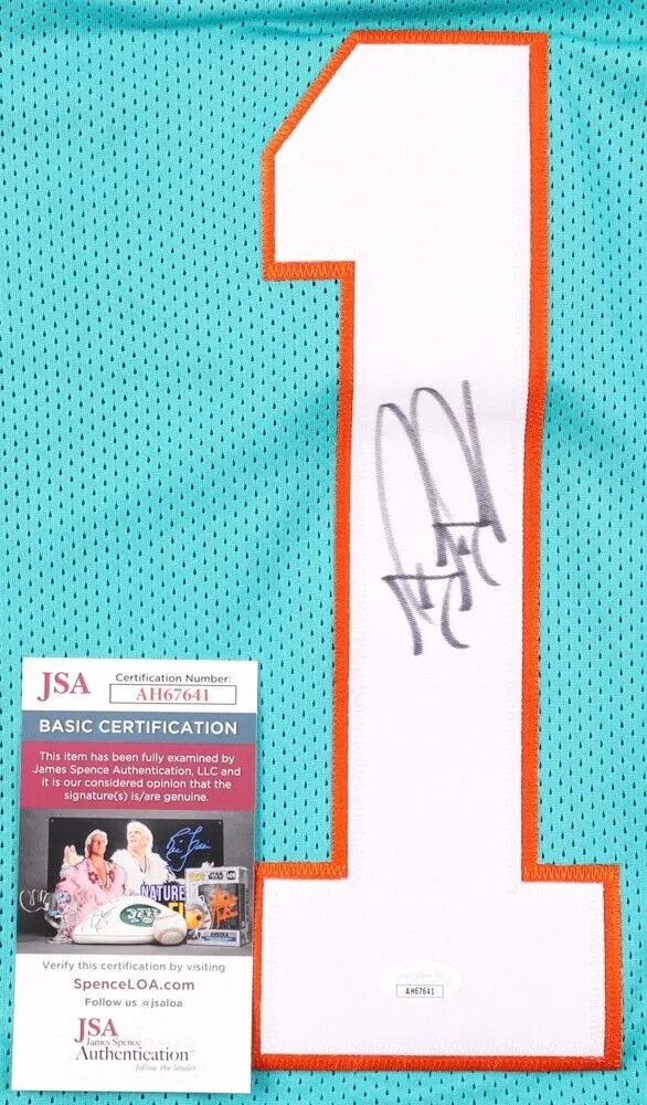 Tua Tagovailoa Signed Miami Dolphins Jersey (JSA COA) #5 Overall Pick 2020 Draft