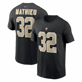 Tyrann Mathieu NFL New Orleans Saints Nike Player Name & Number T-Shirt - Black