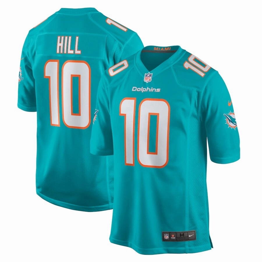 Tyreek Hill NFL Miami Dolphins Nike Game Jersey - Aqua