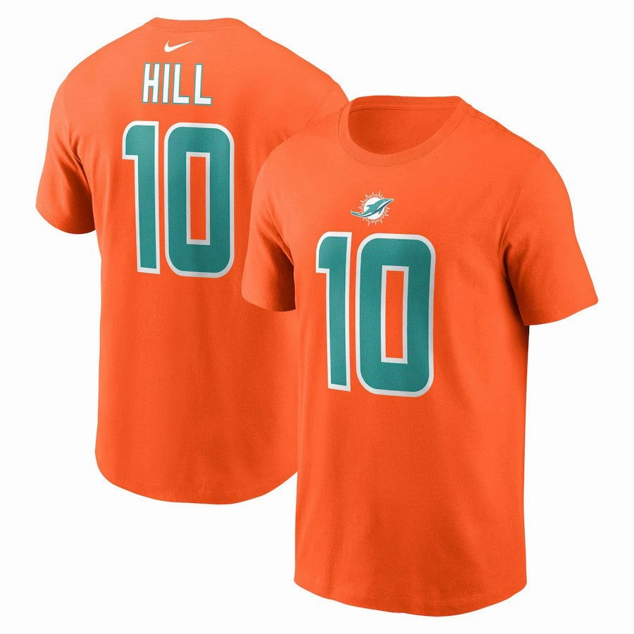 Tyreek Hill NFL Miami Dolphins Nike Player Name & Number T-Shirt - Orange