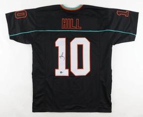 Tyreek Hill Signed Miami Dolphins Alternate Jersey (Beckett) 6xPro Bowl Receiver
