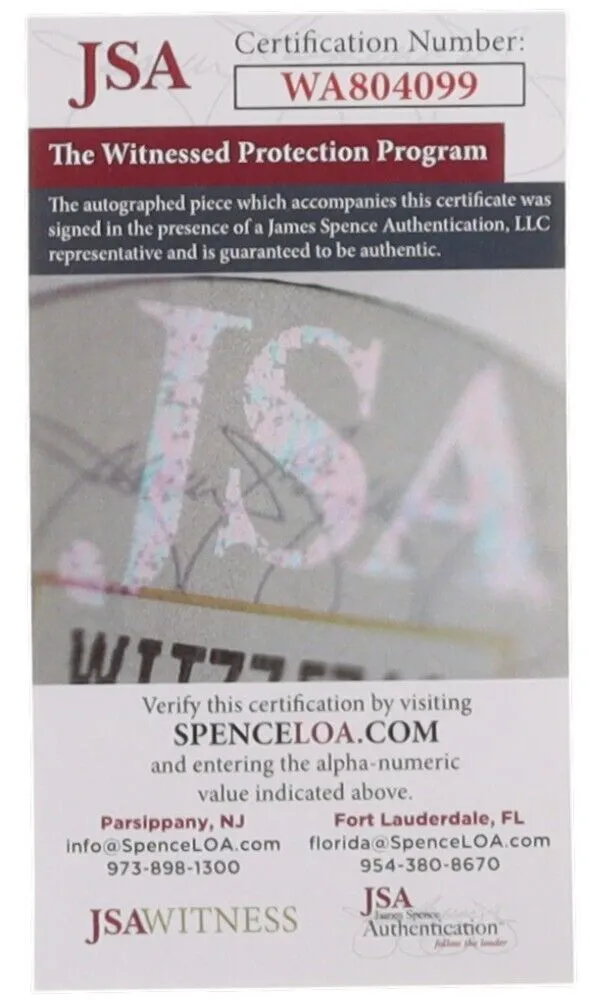 Vince Coleman Signed New York Mets Jersey (JSA COA) Rookie of the Year 1985 / CF